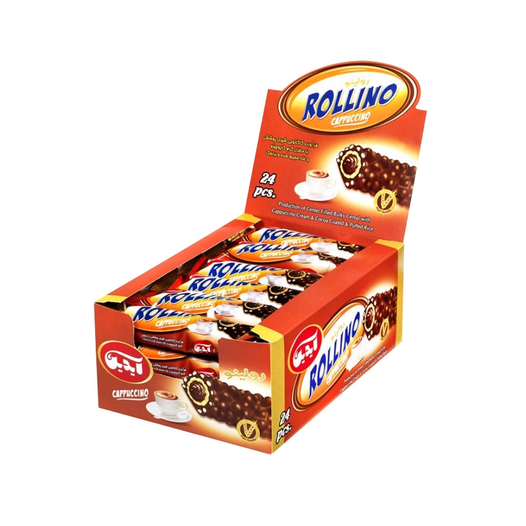 شکلات رولینو کاپوچینو آیدین بسته 24 عددی
