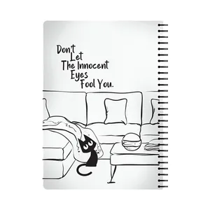 دفتر مشق 100 برگ پاپکو طرح CAT-B&W کد NP-11015