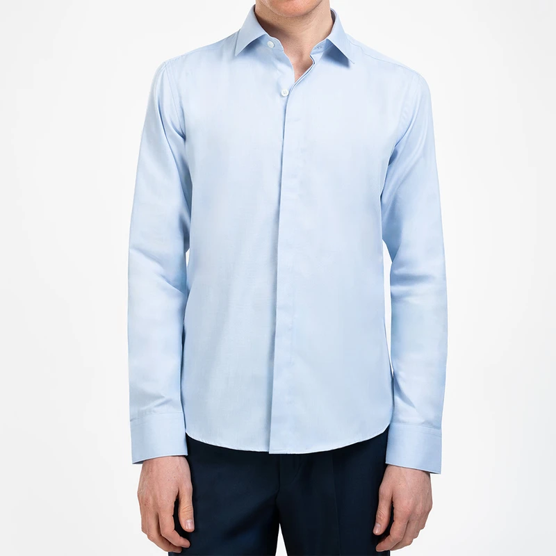 پیراهن آستین بلند یقه کراواتی مردانه ام کی مدل 1671