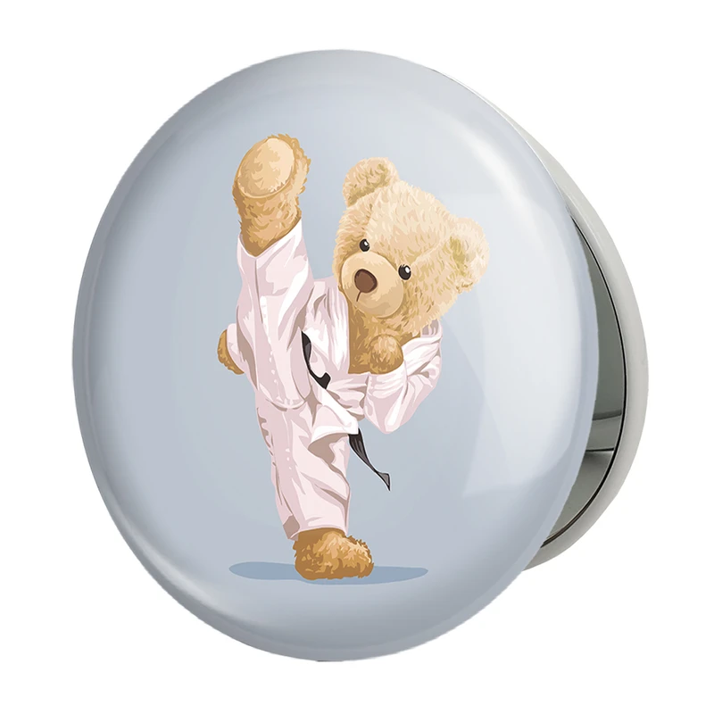 آینه جیبی خندالو طرح تدی Teddy مدل تاشو کد 26186 