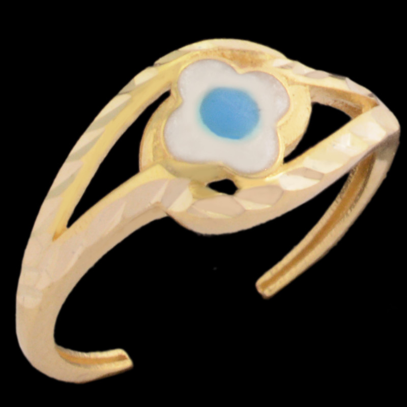 انگشتر طلا 18 عیار دخترانه طلای مستجابی کد 03