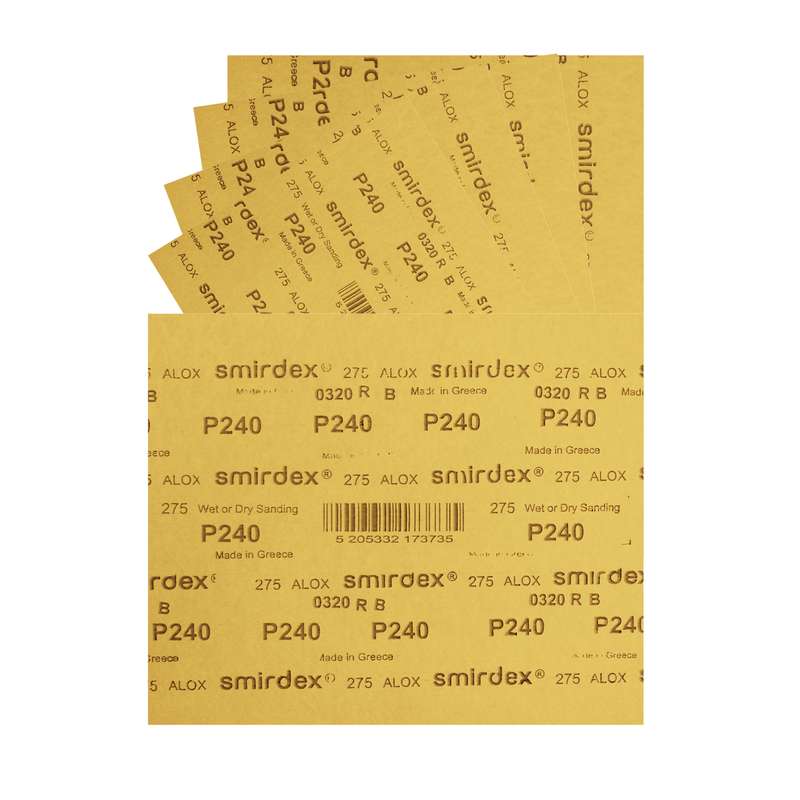ورق سنباده اسمیردکس مدل P240 ALOX بسته 5 عددی
