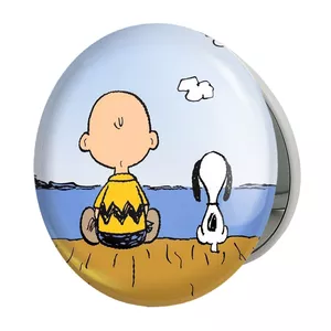 آینه جیبی خندالو طرح انیمیشن اسنوپی Snoopy مدل تاشو کد 13886 