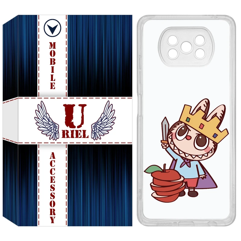 کاور یوریل مدل Clear کد 120 طرح لبوبو Labubu مناسب برای گوشی موبایل شیائومی Poco X3 / X3 Pro / X3 NFC