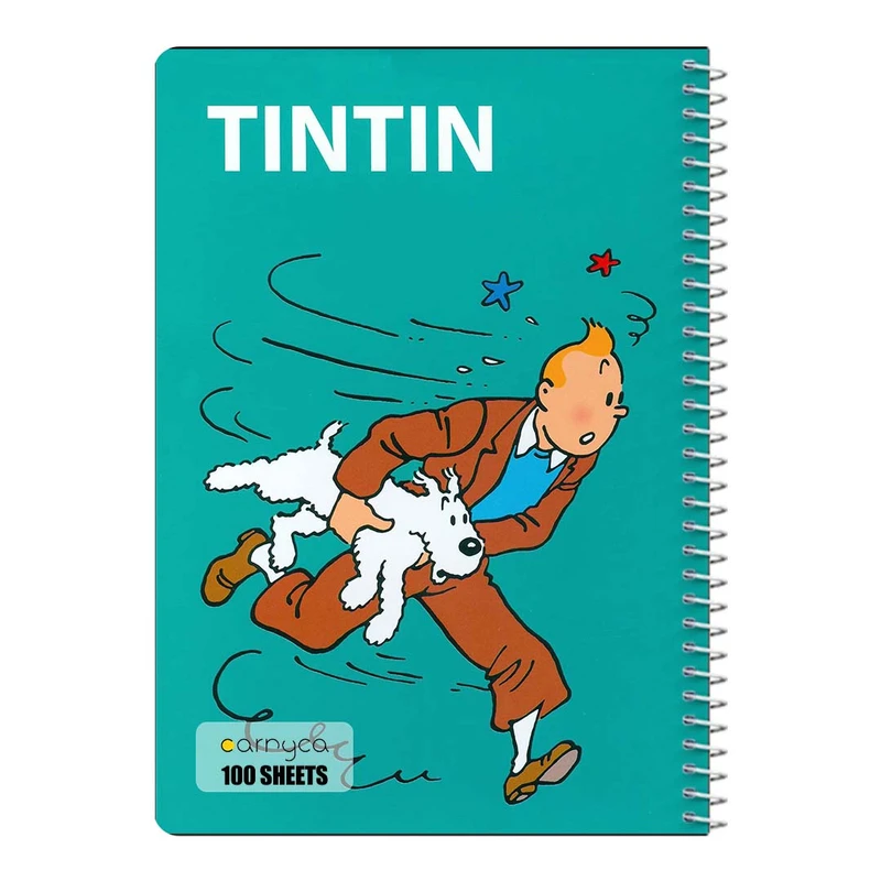 دفتر مشق 100 برگ سیمی کارنیکا طرح ماجراهای تن تن tin tin کد 88887