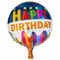 بادکنک فویلی لاکی بالونز مدل happy birthday طرح شمع