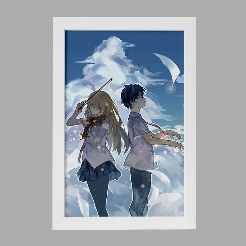 تابلو خندالو مدل آریما و کائوری انیمه دروغ تو در آوریل کد 32463