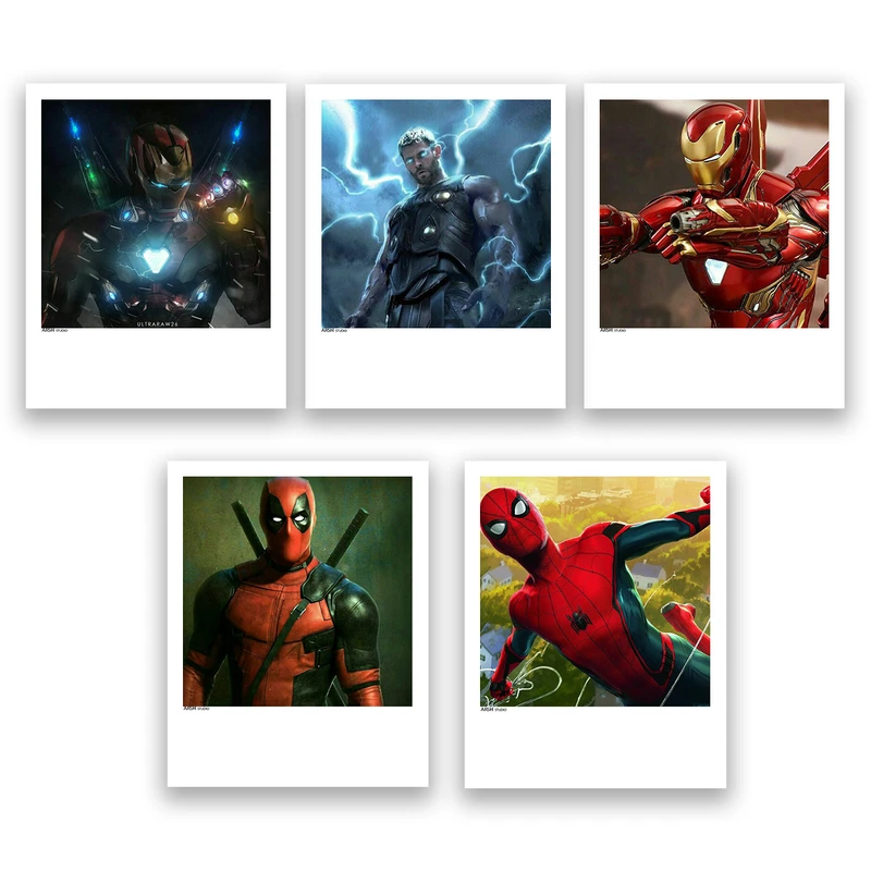 آویز تزیینی عرش مدل کمیک دی سی و مارول کد Asa511 مجموعه پنچ عددی