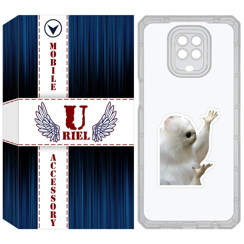 کاور یوریل مدل Clear کد 89 طرح میمون مناسب برای گوشی موبایل شیائومی Redmi Note 9S / Note 9 Pro / Note 9 Pro Max