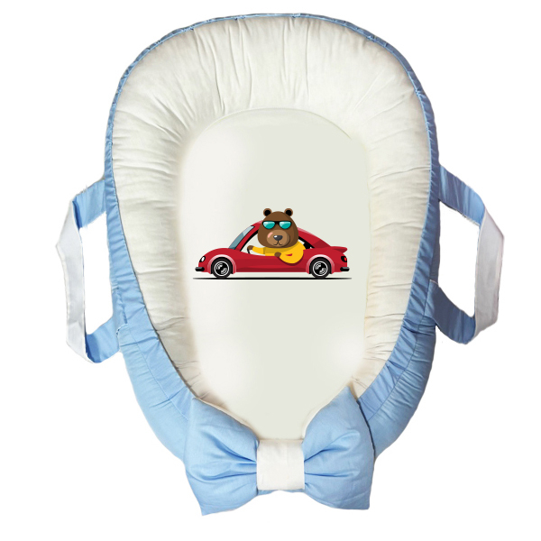 سرویس خواب سه تکه نوزاد مدل گارد محافظ دار طرح ماشین کد 029