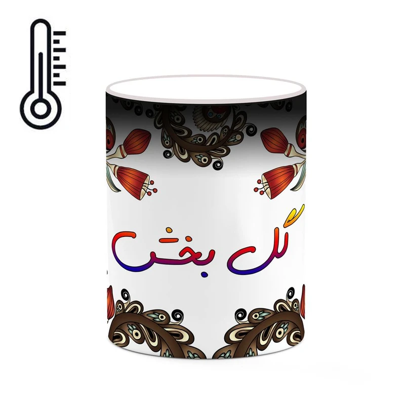 ماگ حرارتی کاکتی مدل اسم گل_بخش طرح سنتی گل و بته کد mgh46699