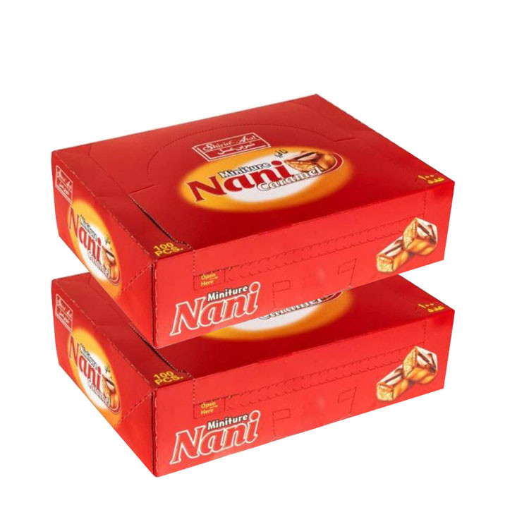 شکلات مغز دار نانی شیرین عسل -800 گرم دو بسته 100 عددی