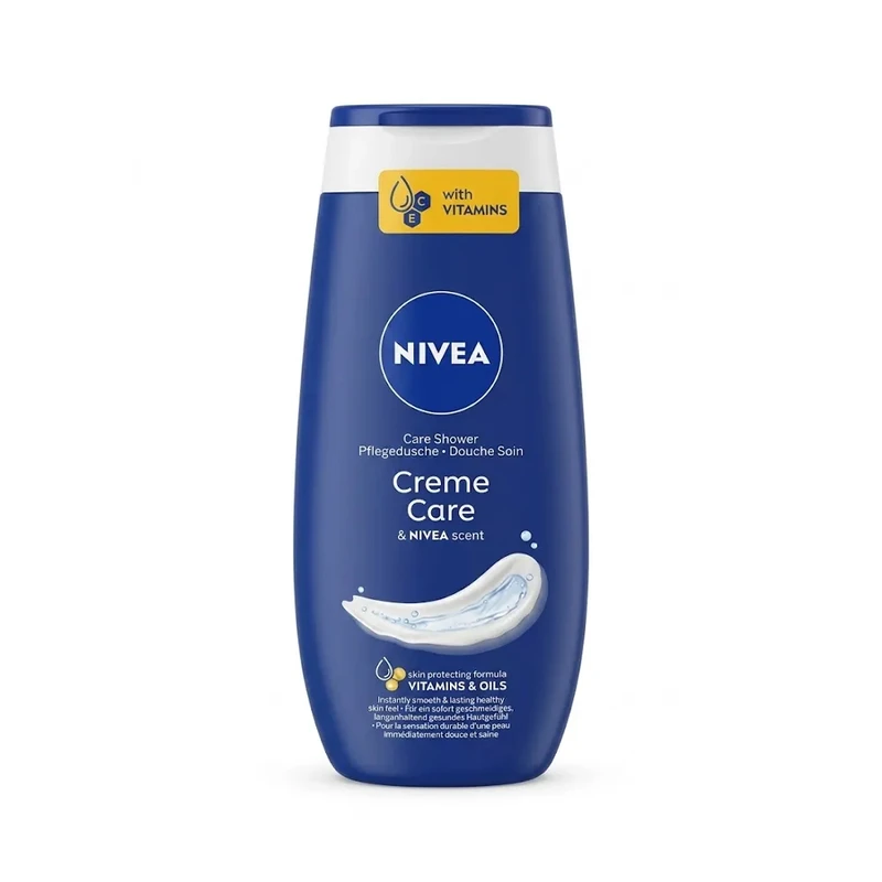 شامپو بدن نیوآ مدل Creme Care با رایحه کلاسیک نیوآ مناسب برای انواع پوست حجم 250 میلی لیتر