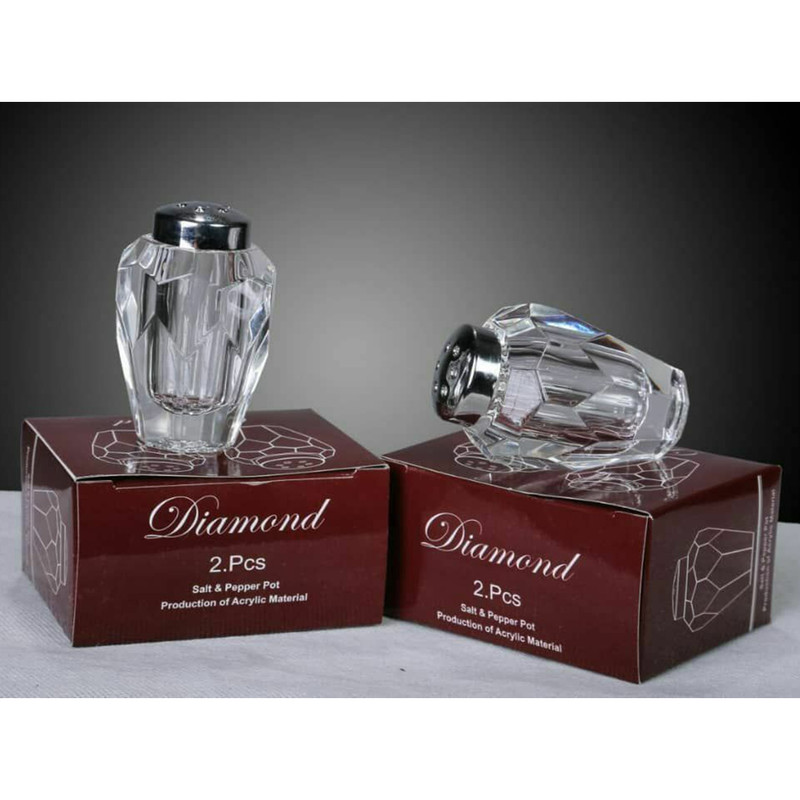 نمکدان مدل کریستاله دایموند کد 01-1002 مجموعه 2 عددی