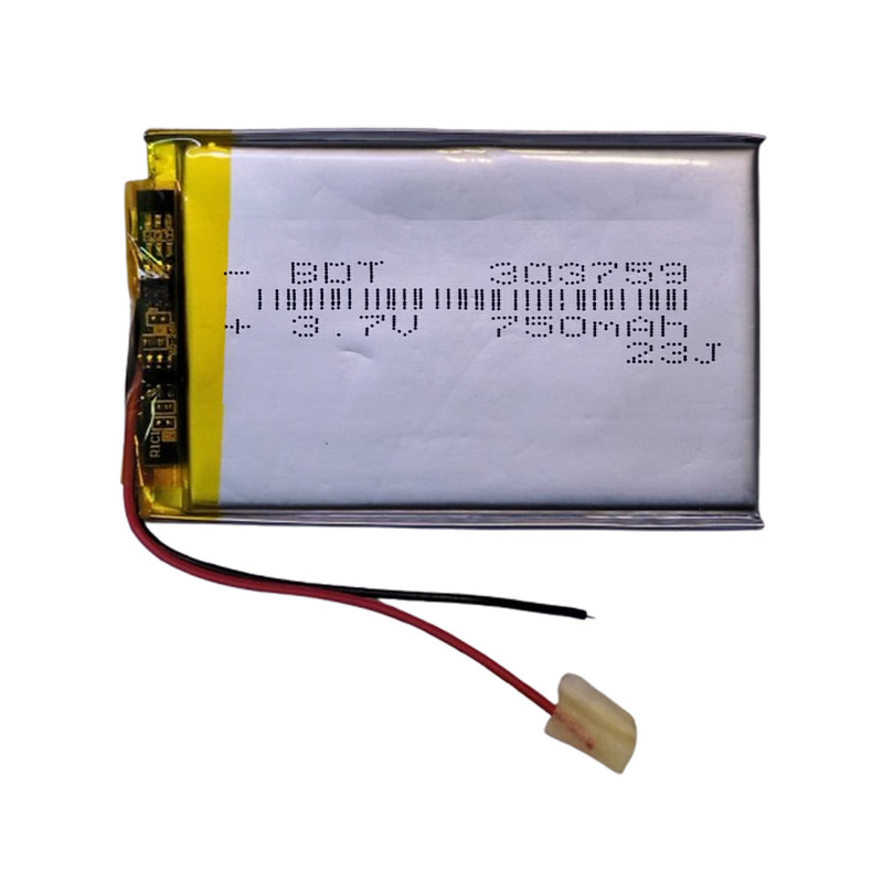باتری لیتیومی دی ام سل مدل DM-303759 ظرفیت 750 میلی آمپر ساعت