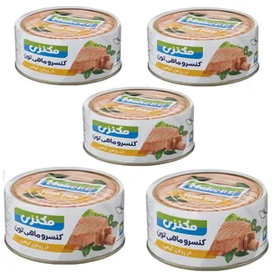کنسرو ماهی تون مکنزی در روغن گیاهی مکنزی - 180 گرم بسته 5 عددی