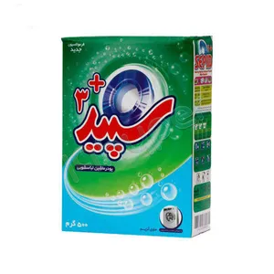 پودر ماشین لباسشویی سپید مدل New Plus وزن 500 گرم بسته 12 عددی