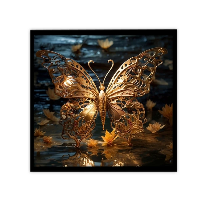 تابلو نوری بکلیت طرح مدرن پروانه مدل B-MID-19309