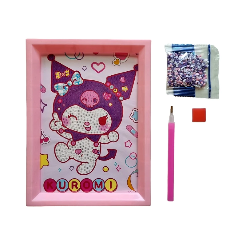 بازی آموزشی مدل ساخت تابلو نقاشی الماسی قاب دار طرح کرومی06