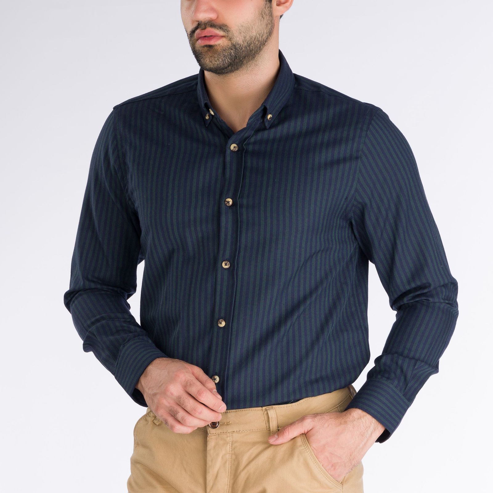 پیراهن آستین بلند مردانه پاتن جامه مدل 402721020215288