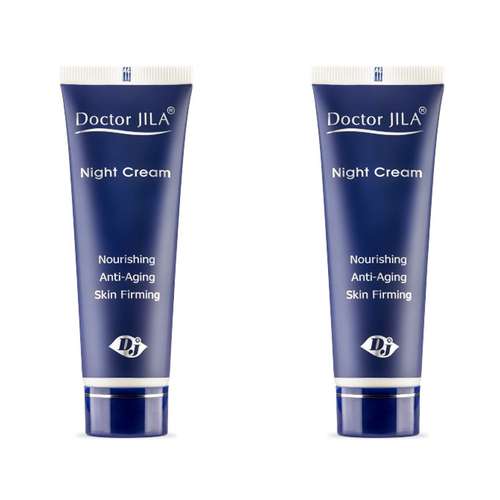 کرم ضد چروک شب دکتر ژیلا مدل Lightening And Nourishing حجم 50 میلی لیتر بسته 2 عددی