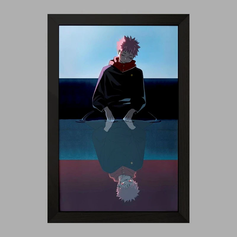 تابلو خندالو مدل یوجی و سوکونا انیمه جوجوتسو کایزن  کد 11115