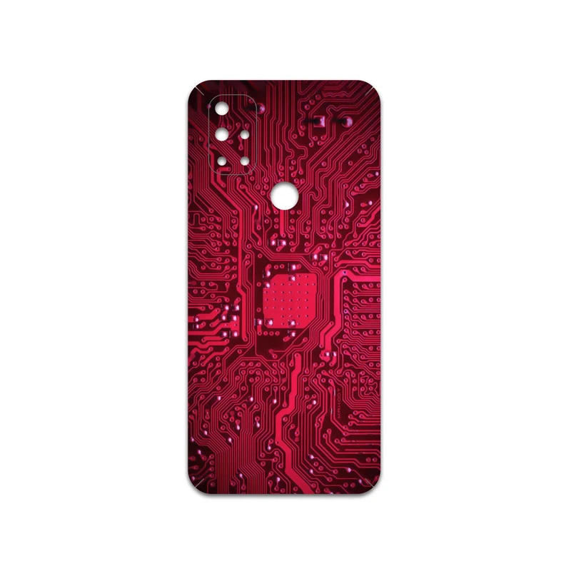 برچسب پوششی ماهوت مدل Red-Printed-Circuit-Board مناسب برای گوشی موبایل وان پلاس Nord N10 5G