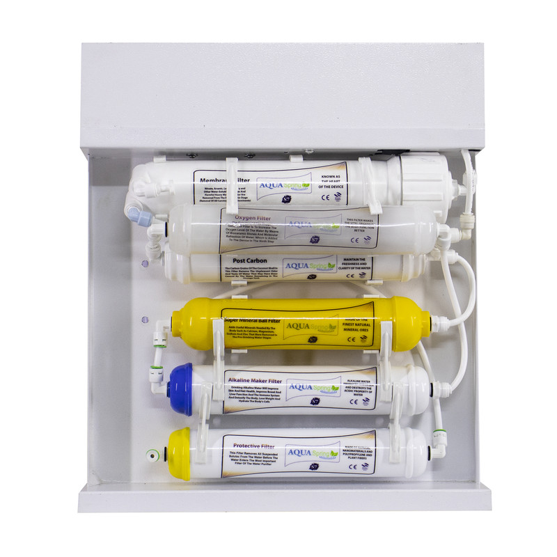 دستگاه تصفیه کننده آب آکوآ اسپرینگ مدل RO-S7-WZ 7107 به همراه رسوبگیر گلیتز