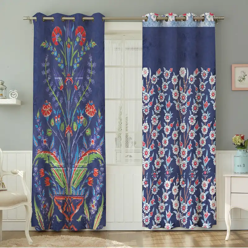 پرده نیروانا طرح مدرن مدل مخمل کد 7488سایز 140×280 سانتی متر