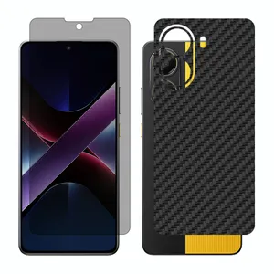 Glass Together model privacy screen protector suitable for Xiaomi Poco X7 Pro mobile phone with back cover sticker