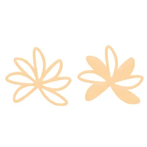 گوشواره طلا 18 عیار زنانه باراد زر مدل آی گل BZ53