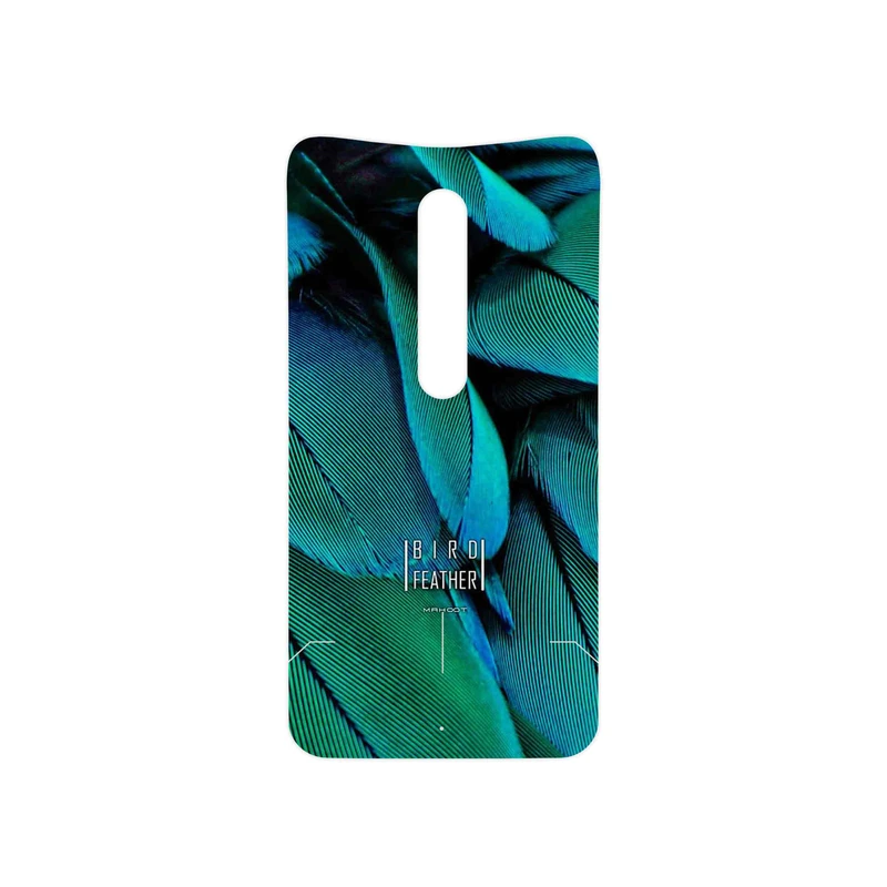 برچسب پوششی ماهوت مدل Green Feather مناسب برای گوشی موبایل موتورولا Moto X Style
