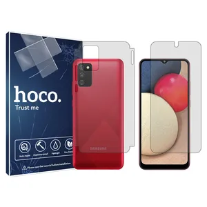 Hoco transparent screen protector, HyGEL model, suitable for Samsung Galaxy A02s mobile phone, along with the back protector