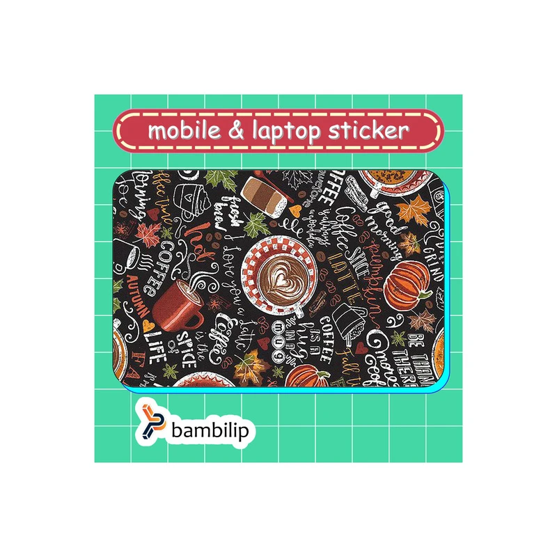 استیکر بامبیلیپ مدل کارت عابر طرح بک گراند قهوه کد 1901750