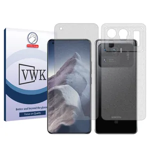 VWK Tough model matte screen protector suitable for Xiaomi Mi 11 Ultra mobile phone along with the back protector 