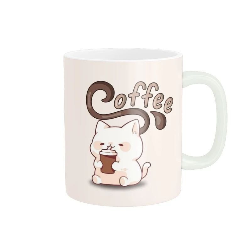 ماگ پاد آفرین مدل گربه و کافی کد 222