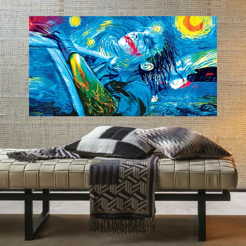 تابلو شاسی طرح مخمل جوکر و ونگوک کد AR31098