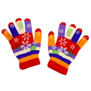 دستکش بافتنی زنانه مدل دونه برفی کریسمس