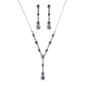 نیم ست نقره زنانه جواهری سون مدل 2808