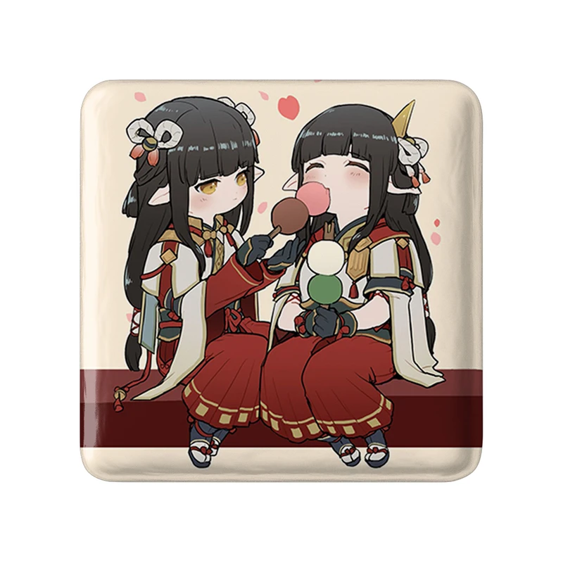 مگنت خندالو طرح بازی شکارچی هیولا (Monster Hunter) مدل مربعی کد 33266