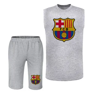 ست تاپ و شلوارک مردانه مدل FCB کد  PB45