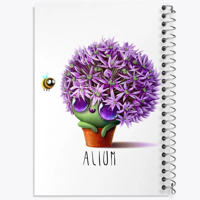 دفتر نقاشی 50 برگ خندالو طرح گل با مزه کد F390