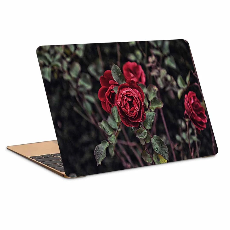 استیکر لپ تاپ طرح roses branch flowers کد N-517مناسب برای لپ تاپ 15.6 اینچ