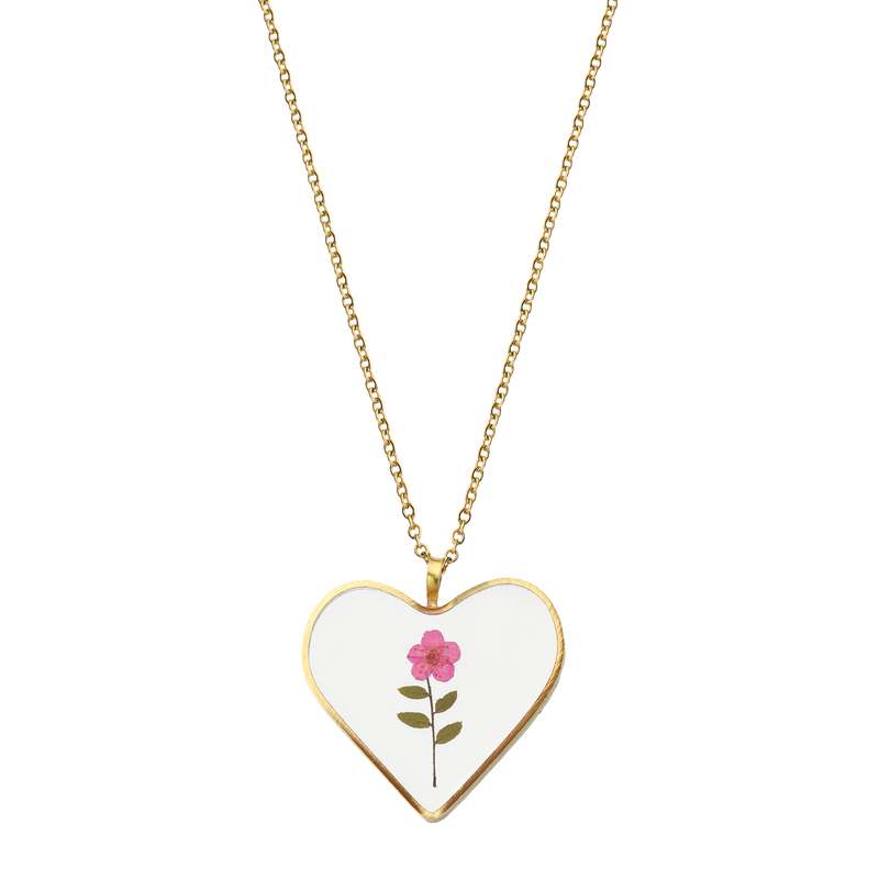 گردنبند دخترانه مدل گل رزینی گردنبند دخترانه مدل گل رزینی