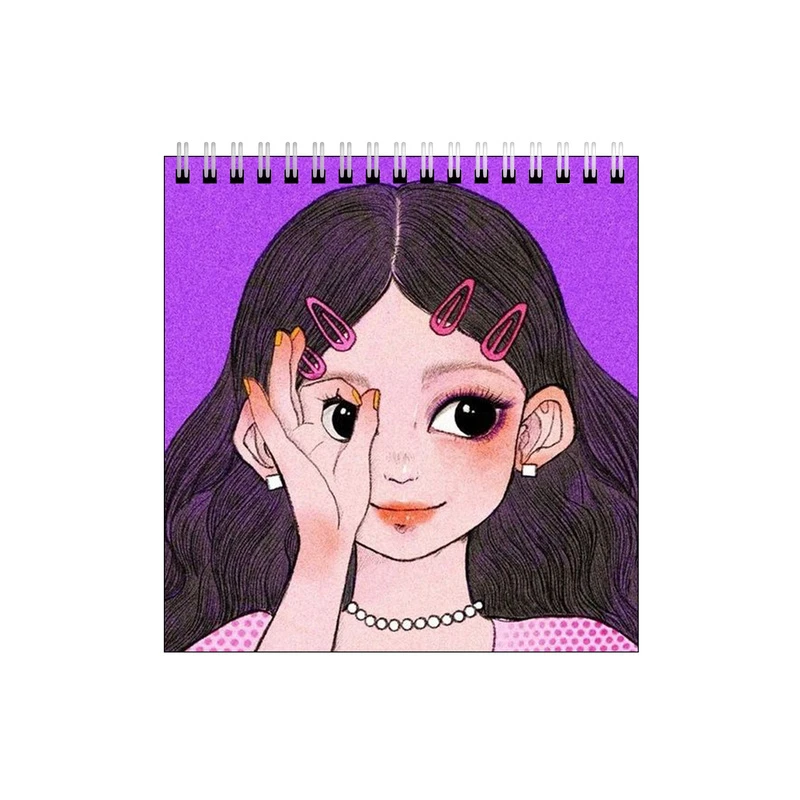 دفتر طراحی طرح دختر چشم گردالی کد 8505285