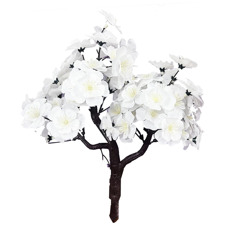 گلدان به همراه گل مصنوعی مدل شکوفه ریزه 