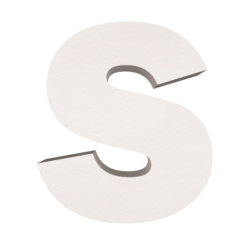 ماکت دکوری طرح حروف برجسته کد S-LARGE