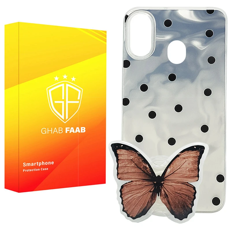 کاور قاب فاب مدل دخترانه سوکول مناسب برای گوشی موبایل سامسونگ Galaxy A20s به همراه پاپ سوکت