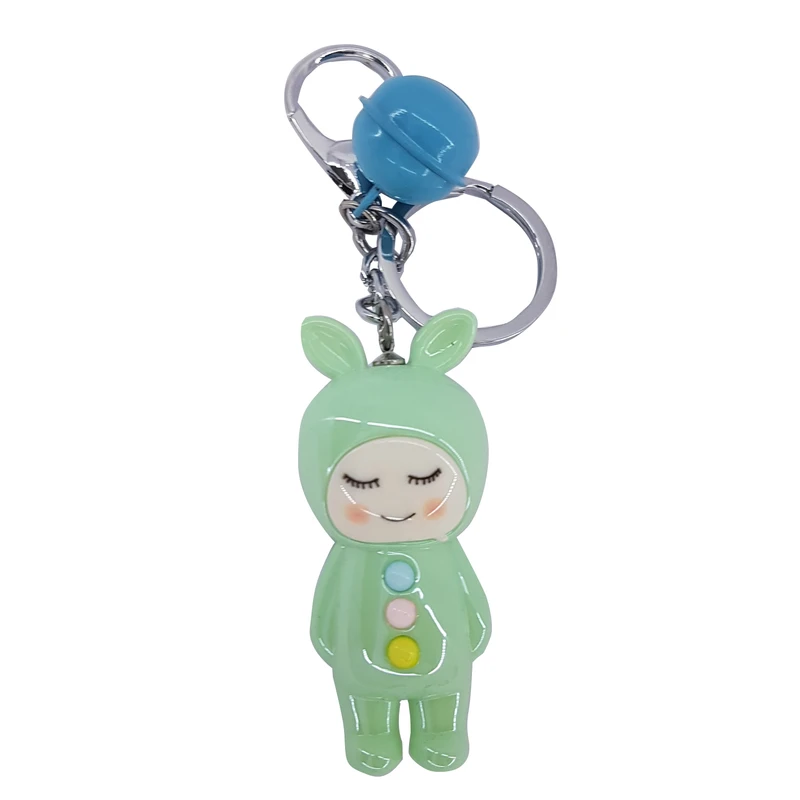 جاکلیدی دخترانه مدل  فرشته خفته جغجغه ای