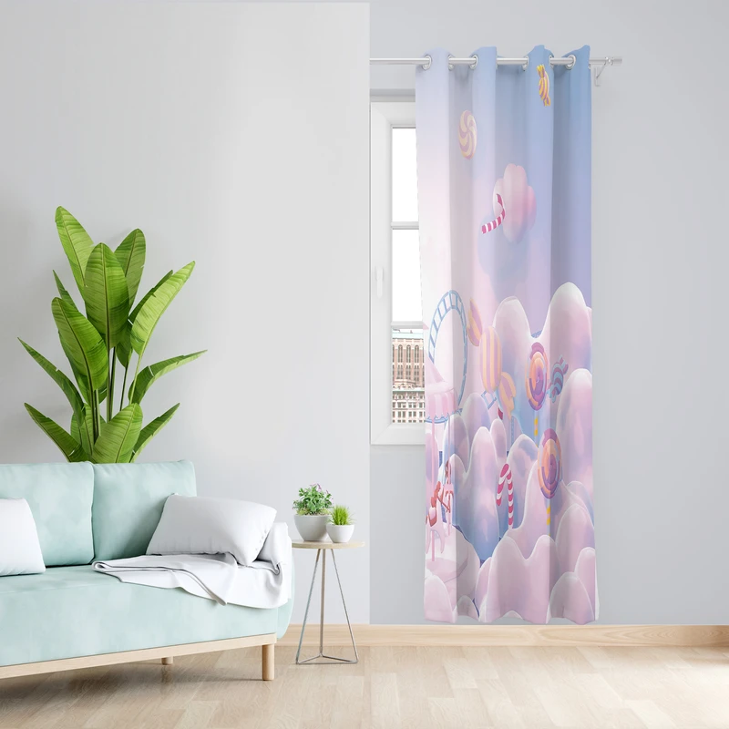 پرده طرح فانتزی مدل مخمل پانچی کد 2350 z سایز 140x200 سانتی متر